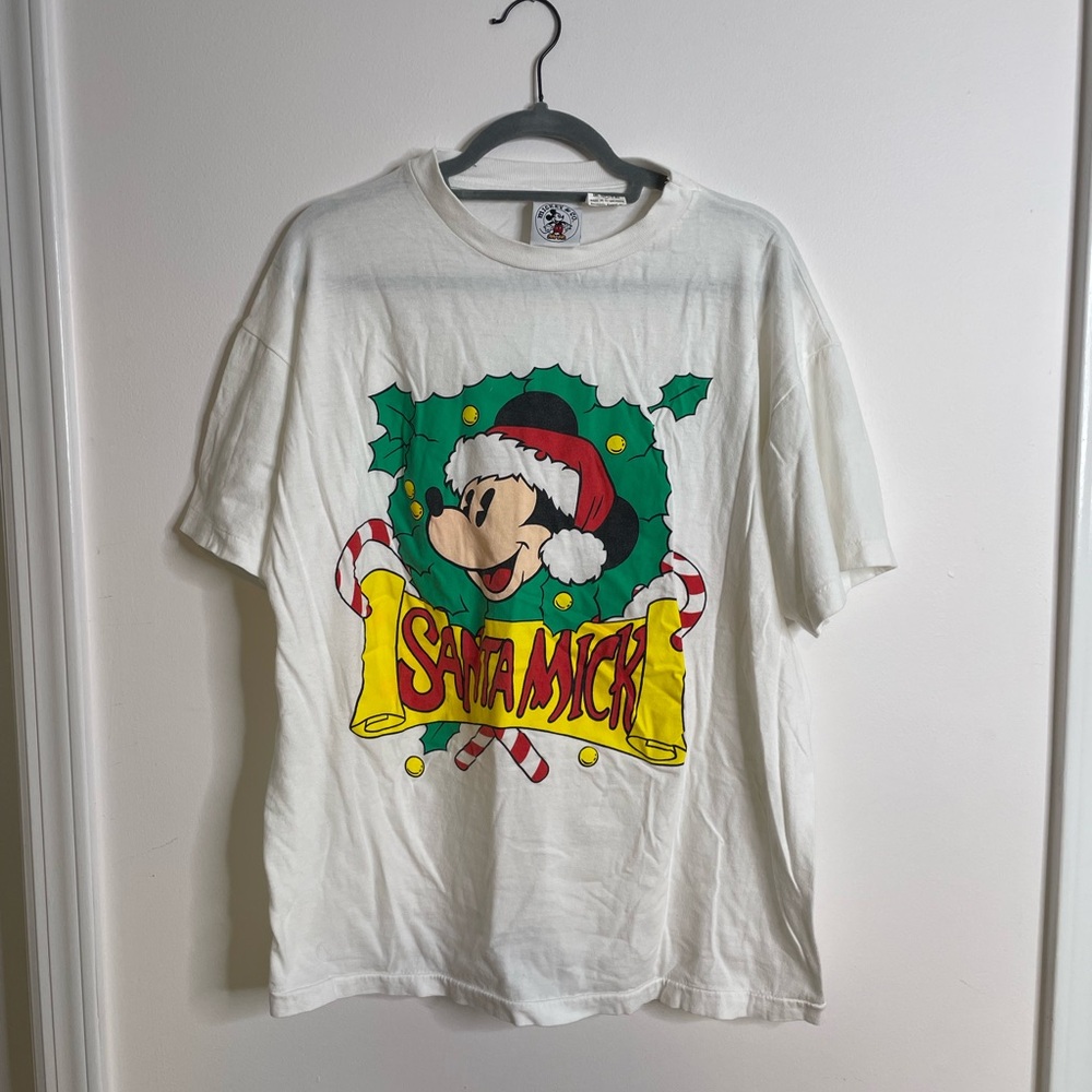 Vintage Disney Santa Mick Tee